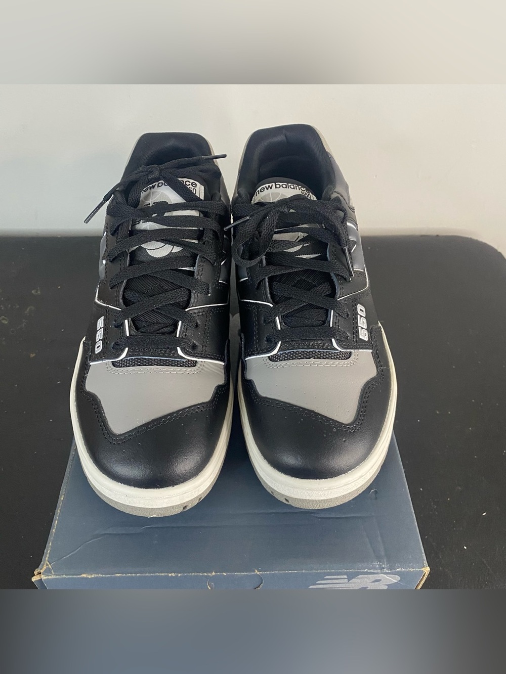 New Balance 550 Black Grey Size 10 - Picture 7 of 10